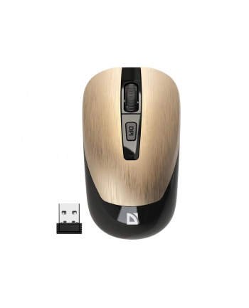 Mysz bezprzewodowa Defender WAVE MM-995 optyczna bezklikowa silent 1600dpi złota