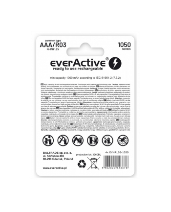 everactive Akumulatory R03/AAA 550 mAH blister 4 szt. Infinity Line technologia ready to use