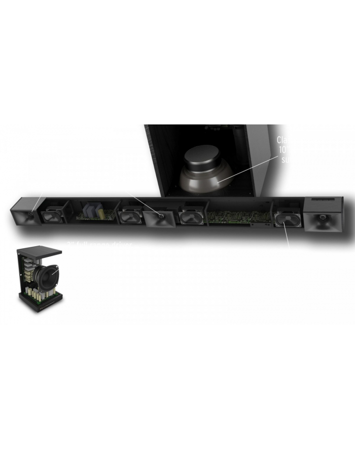 klipsch Zestaw głośników Cinema 600.SE Kolor: CZARNY soundbar 5.1 subwoofer główny