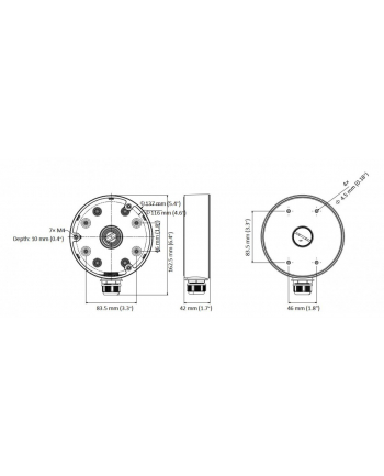 hikvision Uchwyt kamery DS-1280ZJ-PT6