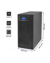 qoltec Zasilacz awaryjny UPS | On-line | Pure Sine Wave | 6kVA | 4.8kW |LCD | USB - nr 14