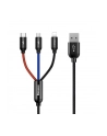 Kabel przewód USB 3w1 - USB-C, Lightning, micro USB 120cm Baseus CAMLT-BSY01 do 3.5A - nr 3