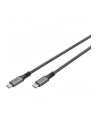 Kabel połączeniowy DIGITUS PREMIUM USB 4.0 Typ USB C/USB C M/M 20Gbps PD 3.0 60W 4K 60Hz czarny nylon 3m - nr 19