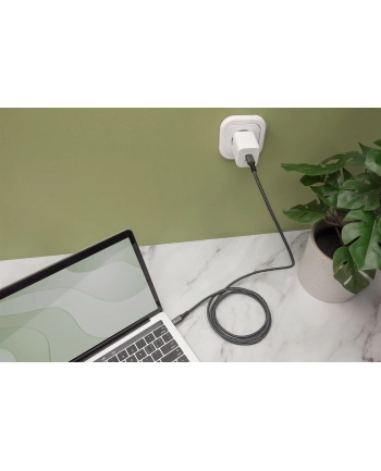 Kabel połączeniowy DIGITUS PREMIUM USB 4.0 Typ USB C/USB C M/M 20Gbps PD 3.0 60W 4K 60Hz czarny nylon 3m nr 1