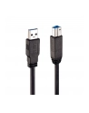 Kabel drukarkowy USB LINDY 3.0 A/M - USB B/M, Active Cable 10m Czarny - nr 1