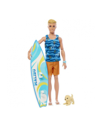 Barbie Lalka Ken Surfer i akcesoria HPT50 p6 MATTEL