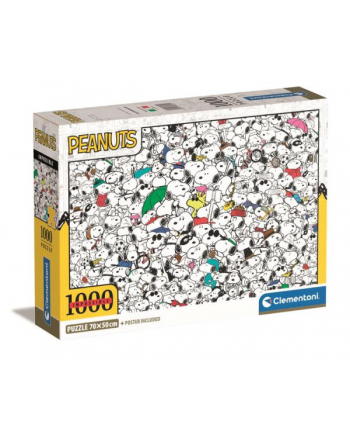 Clementoni Puzzle 1000el Compact Impossible Peanuts 39804