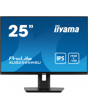 iiyama Monitor 25 cali XUB2595WSU-B5 IPS.PIVOT.16:10.USB.DP.HDMI.VGA.2x2W.  300(cd/m2).HAS(150mm)