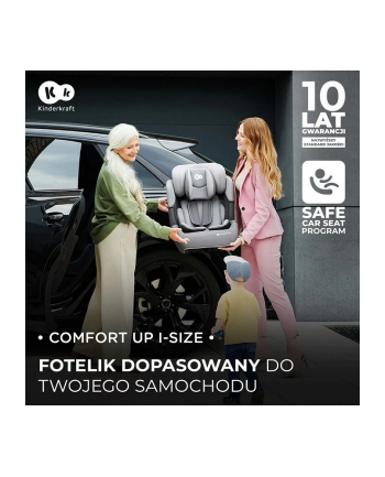 kinderkraft fotelik samochodowy COMFORT UP i-Size 76-150 cm GREEN 9-36kg