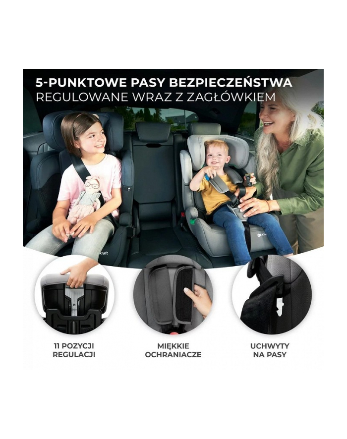 kinderkraft fotelik samochodowy COMFORT UP i-Size 76-150 cm GREEN 9-36kg główny