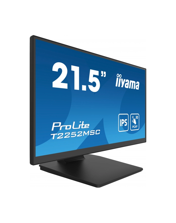 iiyama Monitor 22 cale T2252MSC-B2 10 PKT. POJ,IPS,HDMI,DP,2x1W,7H główny