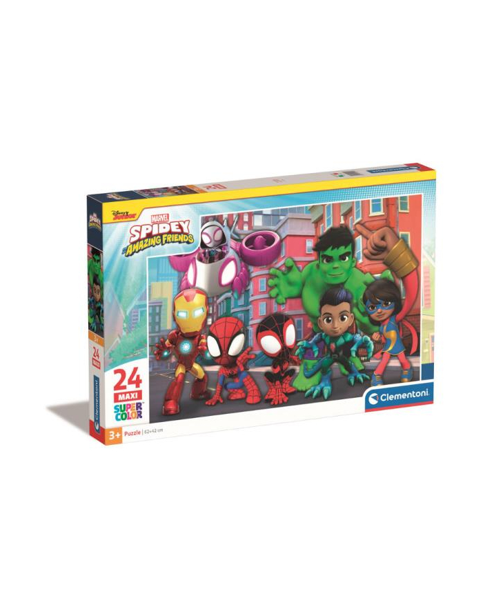 Clementoni Puzzle 24el Maxi podłogowe Spidey i jego Niesamowici Przyjaciele 24249 główny