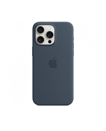 apple Etui silikonowe z MagSafe do iPhonea 15 Pro Max - sztormowy błękit