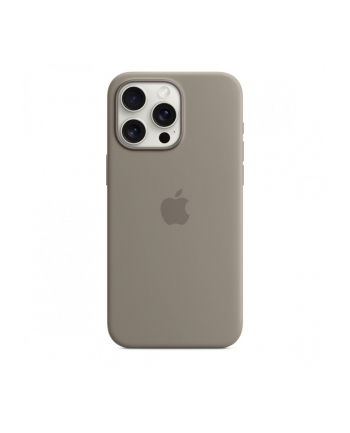 apple Etui silikonowe z MagSafe do iPhonea 15 Pro Max - popielaty brąz