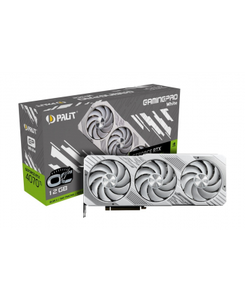 palit Karta graficzna GeForce RTX 4070 Ti GamingPro OC 12G GDDR6X 192bit biała