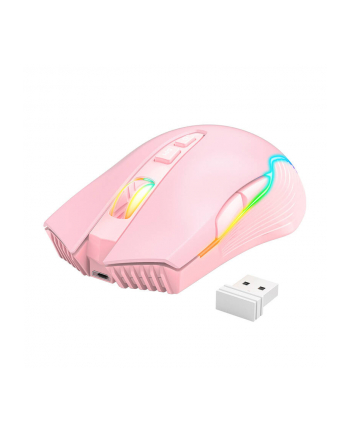 onikuma Mysz bezprzewodowa CW905 RGB Różowa