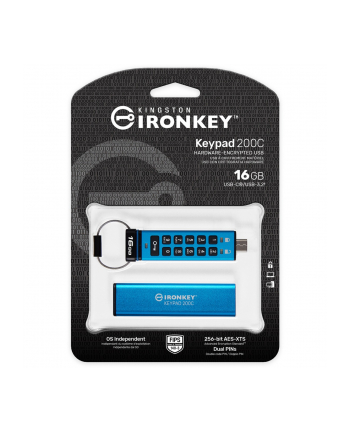 kingston Pendrive 16GB IronKey Keypad 200 FIPS140-3 Lvl3 AES-256 nr 2