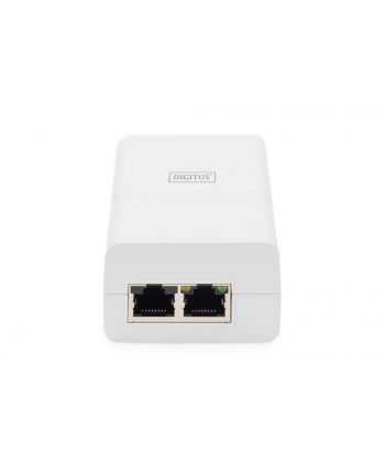 digitus Zasilacz/Adapter PoE 802.3af, max. 48V 15.4W Gigabit 10/100/1000 Mbps, aktywny, Biały
