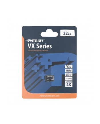 patriot Karta MicroSDHC 32GB VX V30 C10 UHS-I U3 nr 2