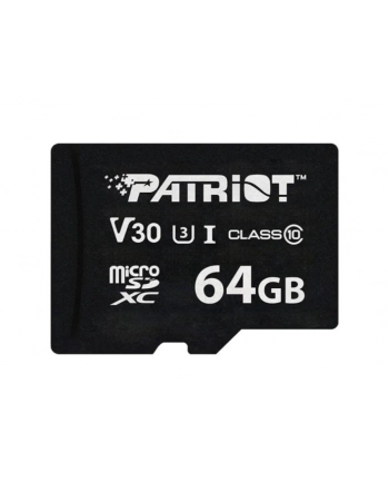 patriot Karta MicroSDHC 64GB VX V30 C10 UHS-I U3 nr 1