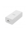 digitus Zasilacz/Adapter PoE+ 802.3at, max. 52V 30W Gigabit 10/100/1000 Mbps, aktywny, Biały - nr 13