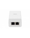 digitus Zasilacz/Adapter PoE+ 802.3at, max. 52V 30W Gigabit 10/100/1000 Mbps, aktywny, Biały - nr 3