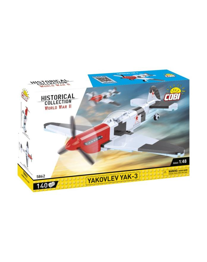 COBI 5862 Historical Collection WWII Yakovlev Yak-3 140 klocków główny