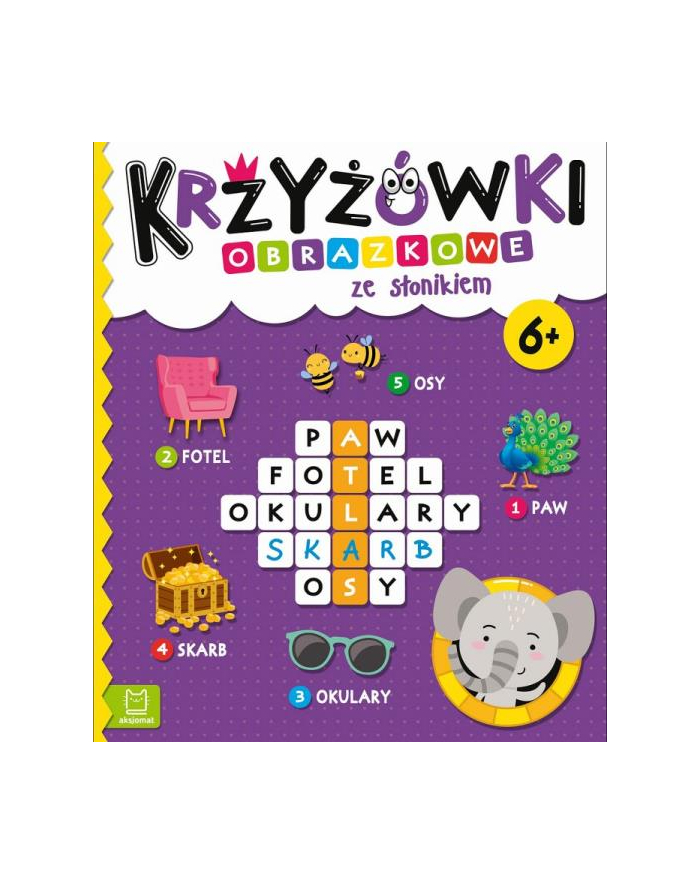 aksjomat Krzyżówki obrazkowe ze słonikiem 6+ główny