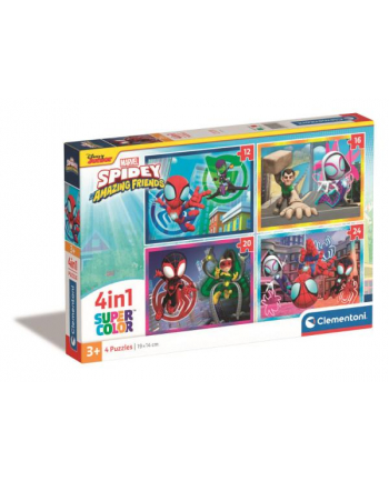 Clementoni Puzzle 4w1 Spidey i jego Niesamowici Przyjaciele 21528