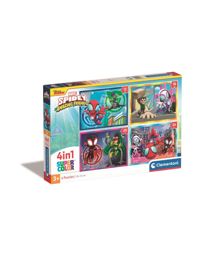 Clementoni Puzzle 4w1 Spidey i jego Niesamowici Przyjaciele 21528 główny