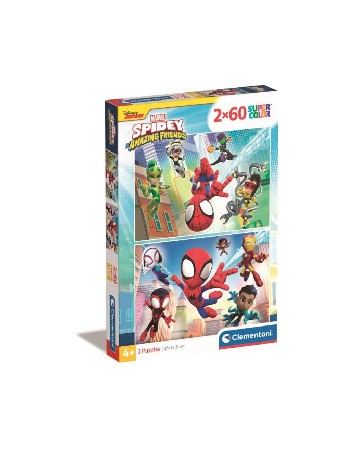 Clementoni Puzzle 2x60el Spidey and his Amazing Friends 21625 główny