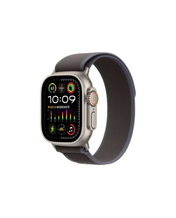 apple Watch Ultra 2 GPS + Cellular, 49mm Koperta z tytanu z opaską Trail w kolorze niebieskim/czarnym - S/M