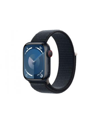 apple Watch Series 9 GPS + Cellular, 41mm Koperta z aluminium w kolorze północy z opaską sportową w kolorze północy