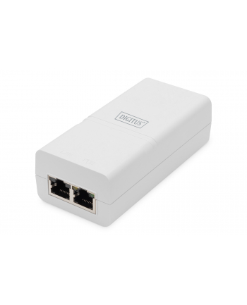 digitus Zasilacz/Adapter PoE+ 802.3at, max. 52V 30W Gigabit 10/100/1000 Mbps, aktywny, Biały