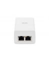 digitus Zasilacz/Adapter PoE+ 802.3at, max. 52V 30W Gigabit 10/100/1000 Mbps, aktywny, Biały - nr 9