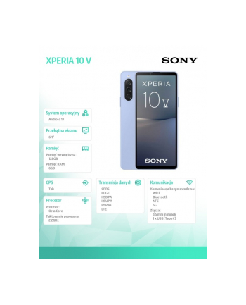 sony Smartfon XPERIA 10 V LAVEND-ER ORANGE