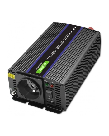 qoltec Przetwornica napięcia Monolith 600 MS Wave | 12V na 230V |       300/600W | USB nr 2