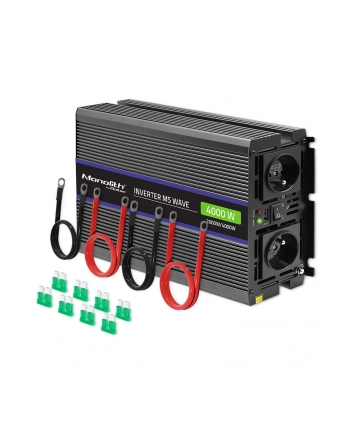 qoltec Przetwornica napięcia Monolith 4000 MS Wave | 12V na 230V |      2000/4000W | USB nr 1