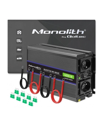 qoltec Przetwornica napięcia Monolith 4000 MS Wave | 12V na 230V |      2000/4000W | USB nr 2