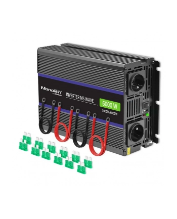 qoltec Przetwornica napięcia Monolith 6000 MS Wave | 12V na 230V | 3000/6000W | USB nr 1