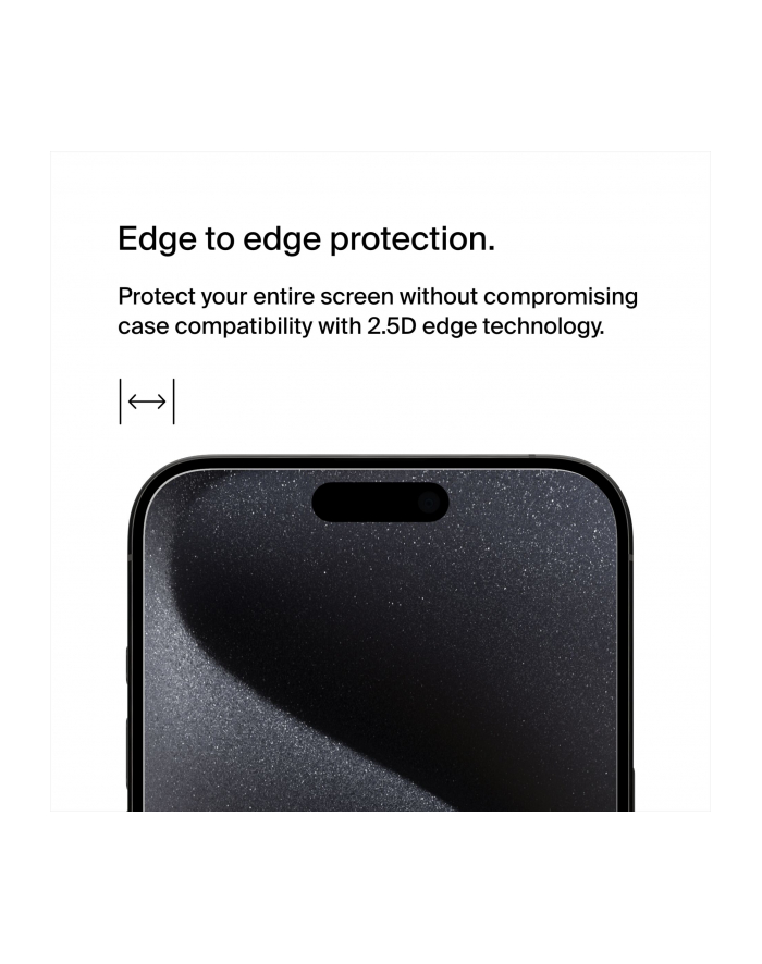 belkin Szkło ochronne ScreenForce Tempered glass iPhone 15 Pro Max główny