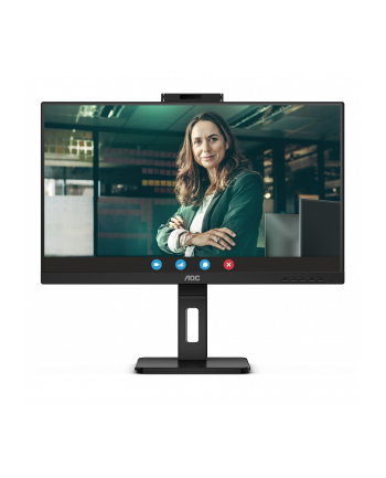 aoc Monitor 24P3CW 23.8 cali IPS HDMI DP USB-C Pivot Kamera