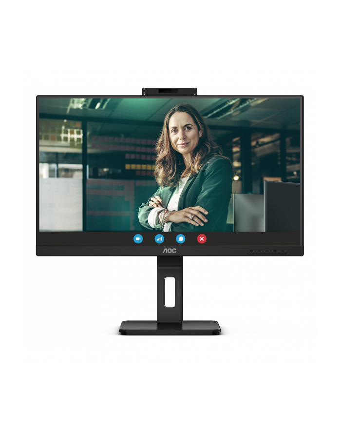 aoc Monitor 24P3CW 23.8 cali IPS HDMI DP USB-C Pivot Kamera główny