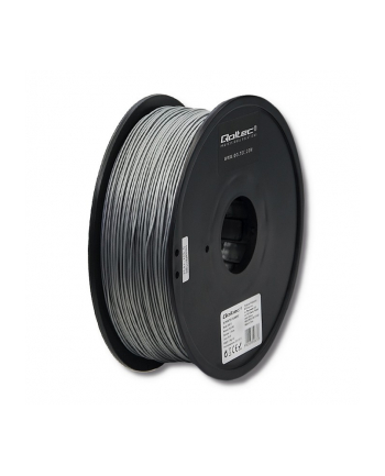 qoltec Profesjonalny filament do druku 3D | PLA PRO | 1kg | 1.75mm | Srebrny