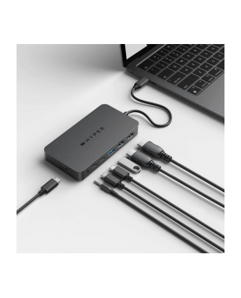 Koncentrator HyperDrive Dual 4K HDMI 7 Port USB-C Hub M1'M2 MacBook/PC/Chromebook/2xHDMI/miniJack