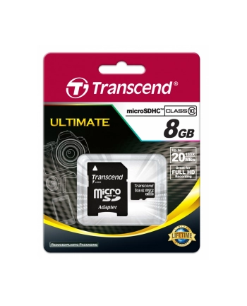 Micro SDHC 8GB Class10 + adapter nr 1