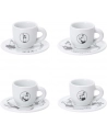 Bialetti Zestaw 4 filiżanek i spodków 50ml - nr 1