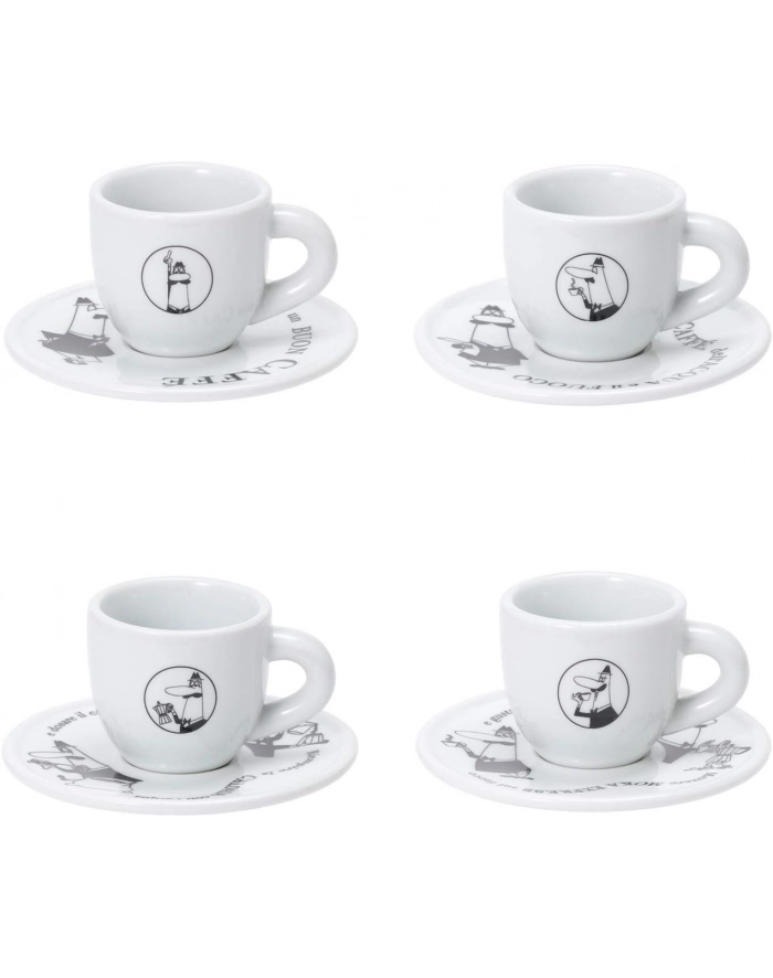 Bialetti Zestaw 4 filiżanek i spodków 50ml główny