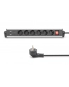 digitus Listwa zasilająca biurowa 45 stopni  6 gniazd, 2xUSB-A 1xUSB-C (5V/3,4A) możliwość obczerwonyu o 180 stopni , aluminiowa, z zaciskiem na blat - nr 25