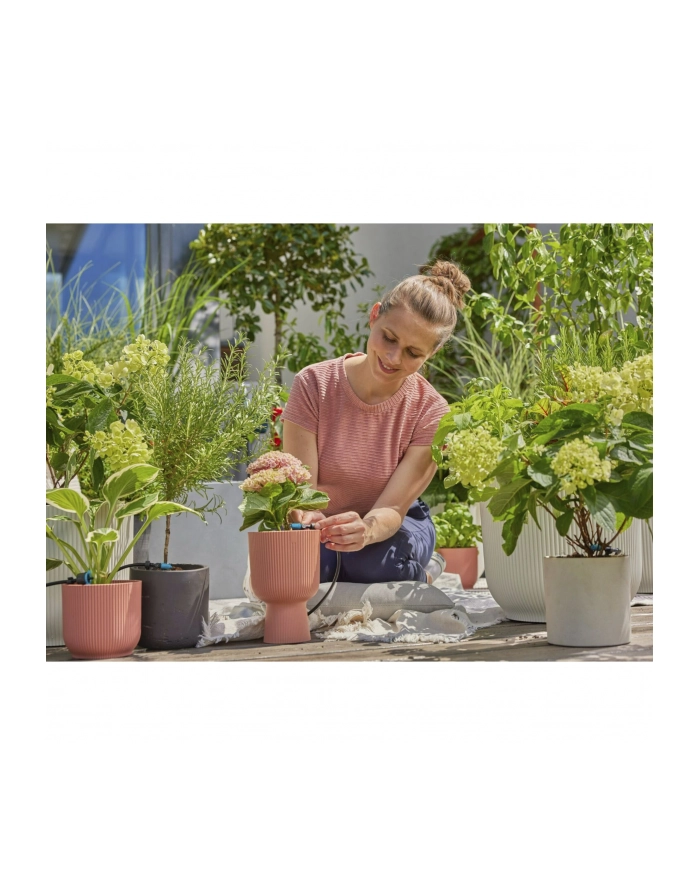 GARD-ENA Micro-Drip-System Drip Irrigation Set Terrace, 30 plants, drippers (Kolor: CZARNY/grey, model 2023) główny